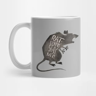 Rat Lickers Stay Back! Wear a Mask Mug